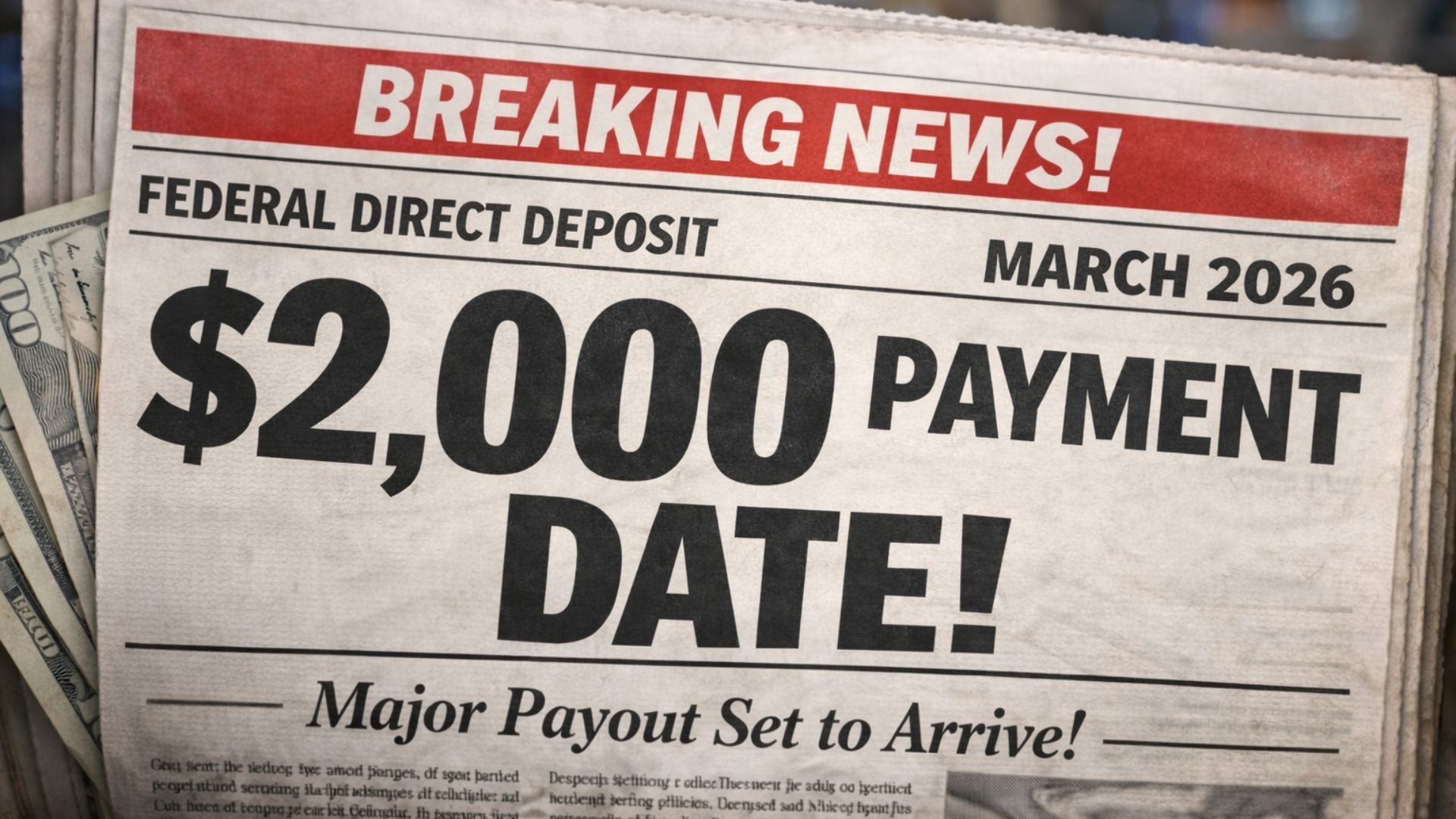 $2,000 Federal Direct Deposit Payment